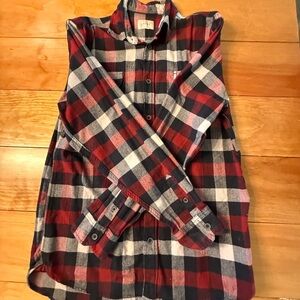 Jachs  Red and Black Plaid Button-Up Shirt